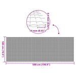 Recinzione da Giardino Bifacciale Grigia 1,8x5 m in PVC