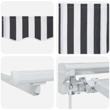 Struttura della tenda Antracite e Bianco 250 x 200 cm