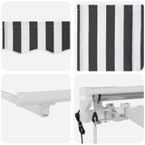 Struttura della tenda Antracite e Bianco 250 x 200 cm