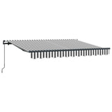 Tenda Retrattile Antracite 250 x 200 cm Tessuto