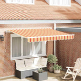 Tenda Retrattile Giallo e Arancione 250 x 200 cm Tessuto