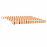 Tenda Retrattile Giallo e Arancione 250 x 200 cm Tessuto