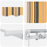 Tenda Retrattile Giallo e Grigio 250 x 200 cm Tessuto