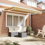 Tenda Retrattile Giallo e Grigio 250 x 200 cm Tessuto