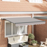 Tenda Retrattile Grigio chiaro 250 x 200 cm Tessuto
