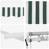 Tenda Retrattile Verde 250 x 200 cm Tessuto