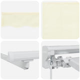 Tenda Retrattile Crema 300 x 200 cm Poliestere e Metallo