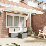 Tenda Retrattile Crema 300 x 200 cm Poliestere e Metallo