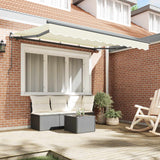 Tenda Retrattile Crema 300 x 200 cm Tessuto