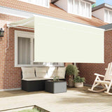 Tenda Retrattile Crema 300 x 200 cm Poliestere e Alluminio