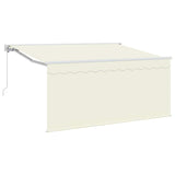 Tenda Retrattile Crema 300 x 200 cm Poliestere e Alluminio