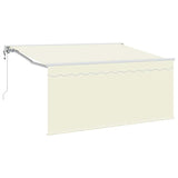 Tenda Retrattile Crema 300 x 200 cm Poliestere e Alluminio