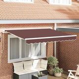 Tenda Retrattile Marrone 300 x 200 cm Tessuto