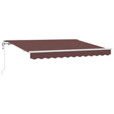 Tenda Retrattile Marrone 300 x 200 cm Tessuto