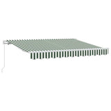 Tenda Retrattile Verde 300 x 200 cm Tessuto