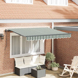 Tenda Retrattile Verde 300 x 200 cm Tessuto