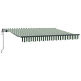Tenda Retrattile Verde 300 x 200 cm Tessuto