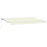 Tenda Retrattile Crema 350 x 200 cm Poliestere e Metallo