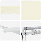 Tenda Retrattile Crema 350 x 200 cm Tessuto