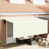 Tenda con tende Crema 350 x 200 x 120 cm Tessuto e Metallo