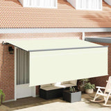Tenda Retrattile Crema 350 x 200 cm Poliestere e Alluminio