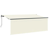 Tenda Retrattile Crema 350 x 200 cm Poliestere e Alluminio