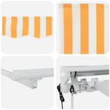 Struttura della tenda Giallo e Bianco 350 x 200 cm