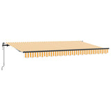 Tenda Retrattile Giallo 350 x 200 cm Tessuto