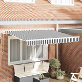 Tenda Retrattile Antracite 350 x 200 cm Tessuto