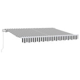 Tenda Retrattile Antracite 350 x 200 cm Tessuto
