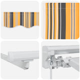 Struttura della tenda Giallo e Grigio 350 x 200 cm