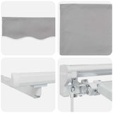 Struttura della tenda Grigio chiaro 350 x 200 cm