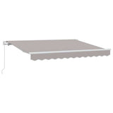 Tenda Retrattile Grigio chiaro 350 x 200 cm Tessuto