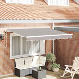 Tenda Retrattile Grigio chiaro 350 x 200 cm Tessuto