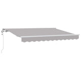Tenda Retrattile Grigio chiaro 350 x 200 cm Tessuto