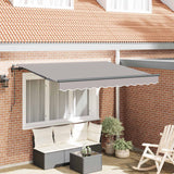 Tenda Retrattile Grigio chiaro 350 x 200 cm Tessuto