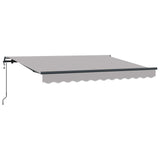 Tenda Retrattile Grigio chiaro 350 x 200 cm Tessuto