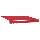 Tenda Retrattile Rosso 350 x 200 cm Poliestere e Alluminio