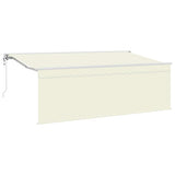 Tenda Retrattile Crema 400 x 200 cm Poliestere e Alluminio