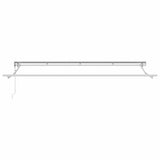 Tenda Retrattile Crema 400 x 200 cm Poliestere e Alluminio