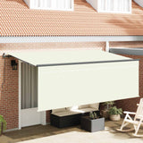 Tenda Retrattile Crema 400 x 200 cm Poliestere e Alluminio