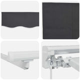 Struttura della tenda Antracite 400 x 200 cm