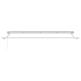 Tenda Retrattile Antracite 400 x 200 cm Poliestere e Alluminio