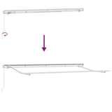 Tenda Retrattile Antracite 400 x 200 cm Poliestere e Alluminio