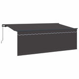 Tenda Retrattile Antracite 400 x 200 cm Poliestere e Alluminio