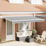 Tenda Retrattile Antracite 400 x 200 cm Tessuto