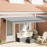 Tenda Retrattile Antracite 400 x 200 cm Tessuto
