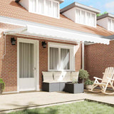 Tenda Retrattile Bianco 400x200 cm Tessuto