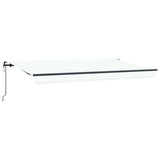 Tenda Retrattile Bianco 400 x 200 cm Poliestere e Alluminio