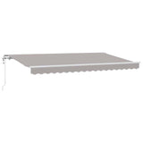 Tenda Retrattile Grigio chiaro 400 x 200 cm Tessuto